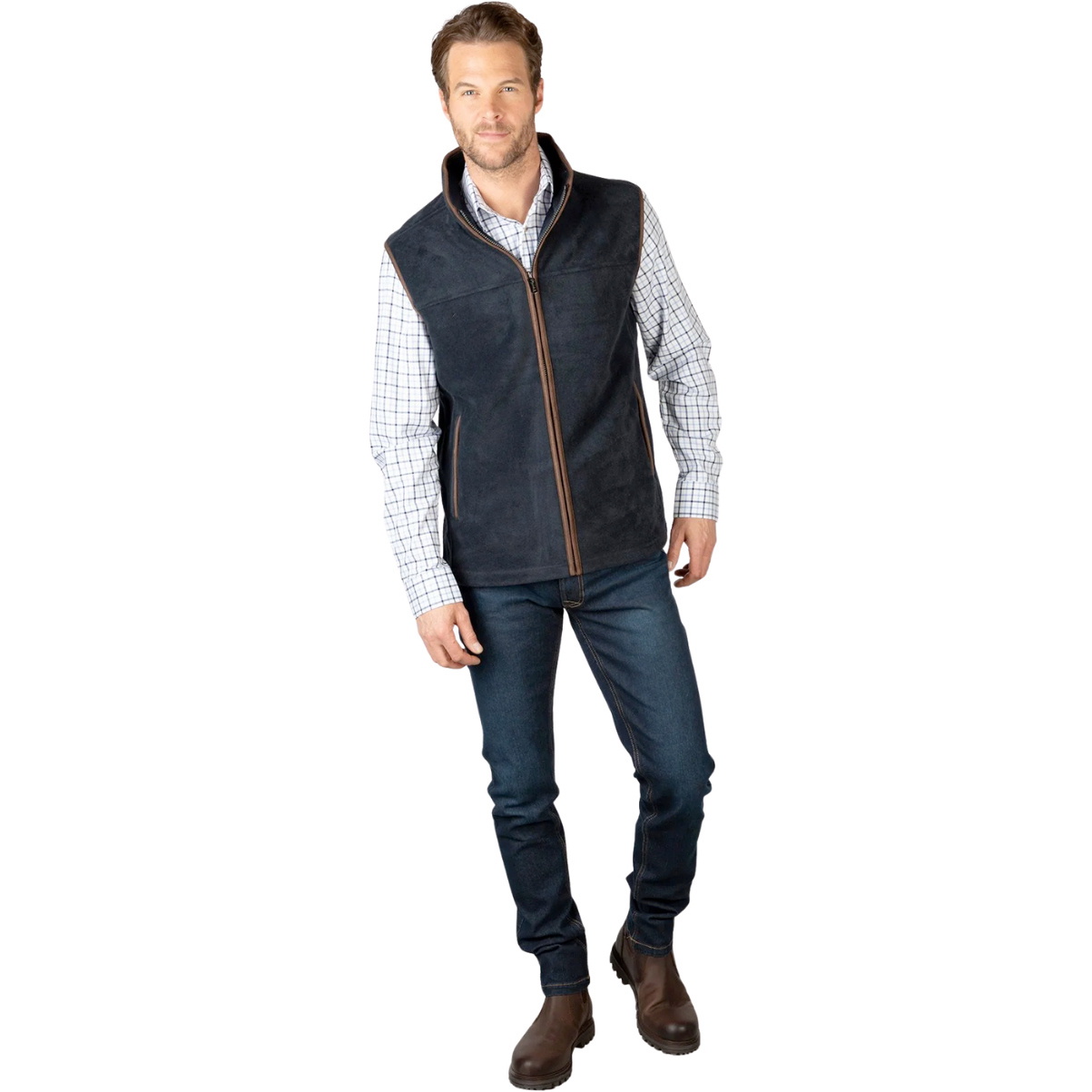 2025 Rydale Herren Huggate Vlies Weste 412387 - Ink
